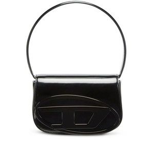 Diesel Glossy Finish Black Shoulder Bag - NWT